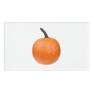 Etiqueta De Nombre Calabaza grande