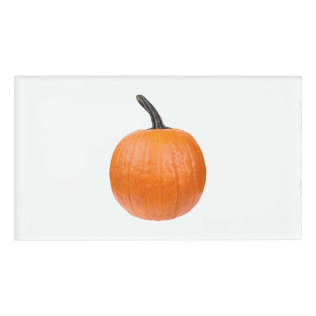 Etiqueta De Nombre Calabaza grande (Anverso)