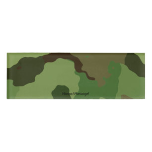 Etiqueta De Nombre Camuflaje militar tradicional