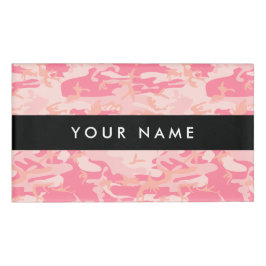 Etiqueta De Nombre Camuflaje rosa, ejército, ejército