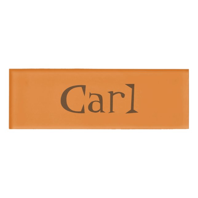 Etiqueta de nombre Carl (Anverso)