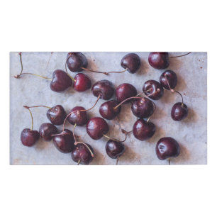 Etiqueta De Nombre Cerezas