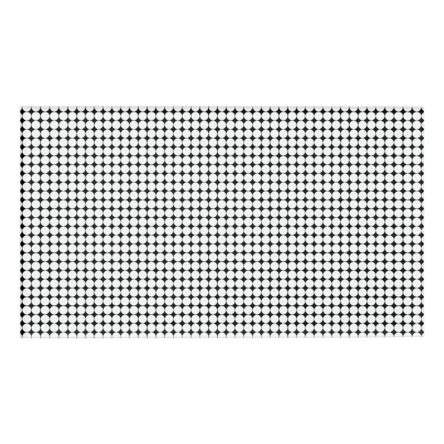 Etiqueta De Nombre Checkered Halftone (Anverso)