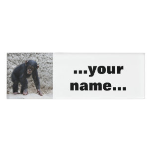 Etiqueta De Nombre Chimpanzee 031