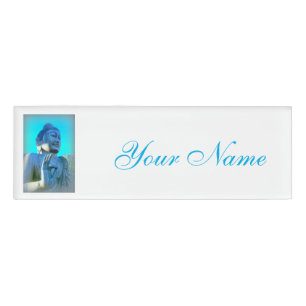 Etiqueta De Nombre cielos azules buddha