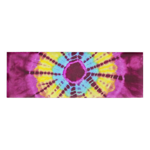 Etiqueta De Nombre Círculo de batik hippie