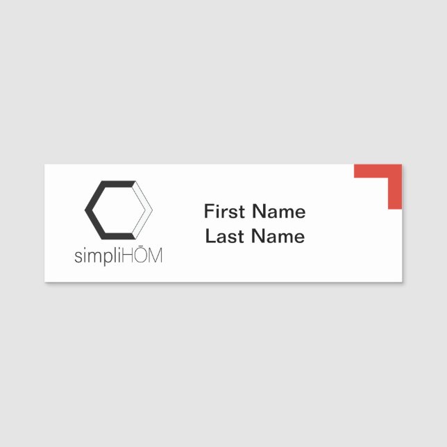 Etiqueta de nombre clásica (Anverso)