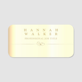 Etiqueta de nombre clásica