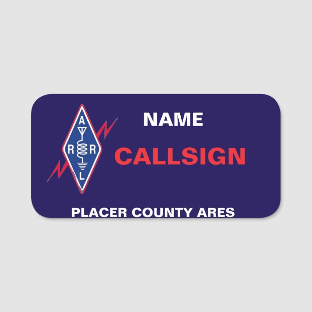 Etiqueta de nombre clásica (Anverso)