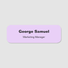 Etiqueta de nombre clásico de empleado de empresa 