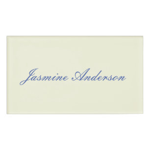 Etiqueta De Nombre Color beige Minimalista moderno profesional
