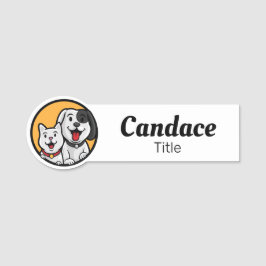 Etiqueta de nombre comercial de mascota