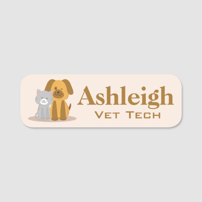 Etiqueta de nombre comercial de mascota (Anverso)