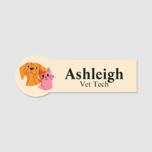 Etiqueta de nombre comercial de mascota