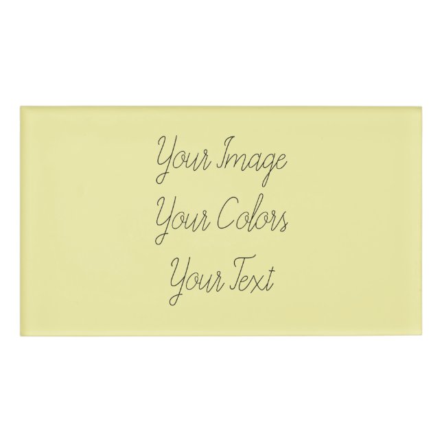 Etiqueta De Nombre Crear el propio (Anverso)