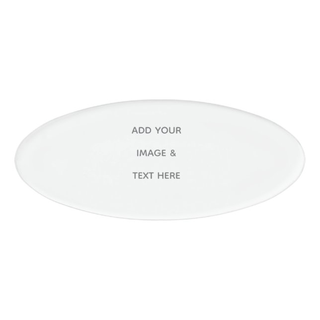 Etiqueta De Nombre Create Your Own white  (Anverso)