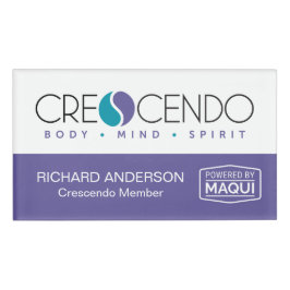 Etiqueta De Nombre Crescendo