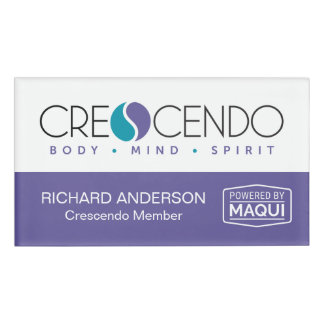 Etiqueta De Nombre Crescendo