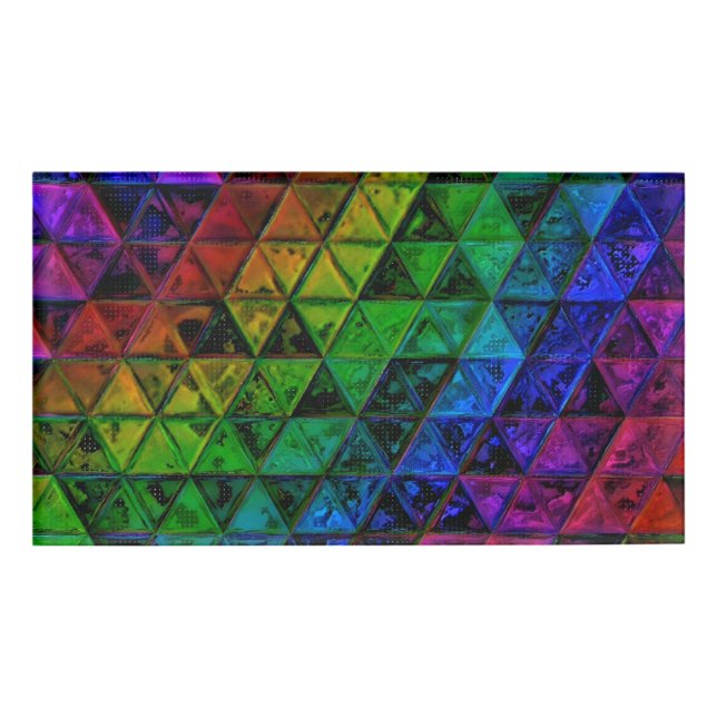 Etiqueta De Nombre Cristal de orgullo (Anverso)