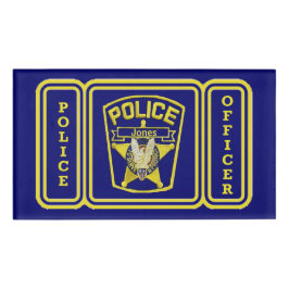 Etiqueta de nombre de acrílico reutilizable de age