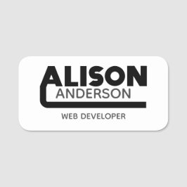 Etiqueta de nombre de Alison