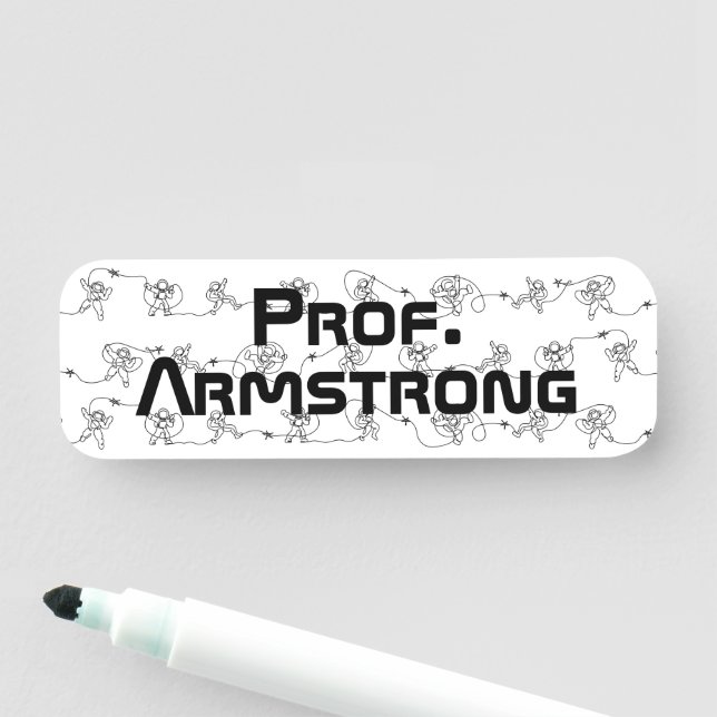 Etiqueta de nombre de astronauta (In situ)