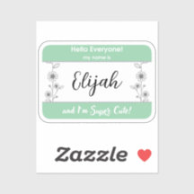 Etiqueta de nombre de bebé Nombre de la etiqueta d