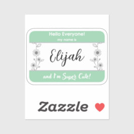 Etiqueta de nombre de bebé Nombre de la etiqueta d