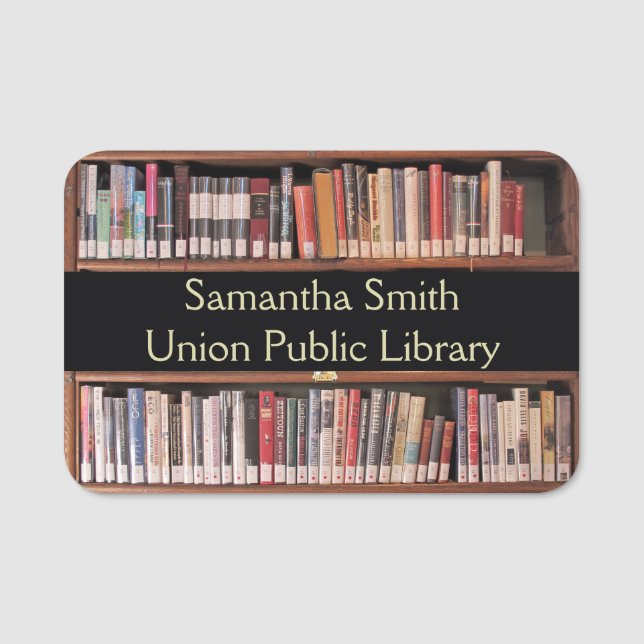 Etiqueta de nombre de biblioteca (Anverso)