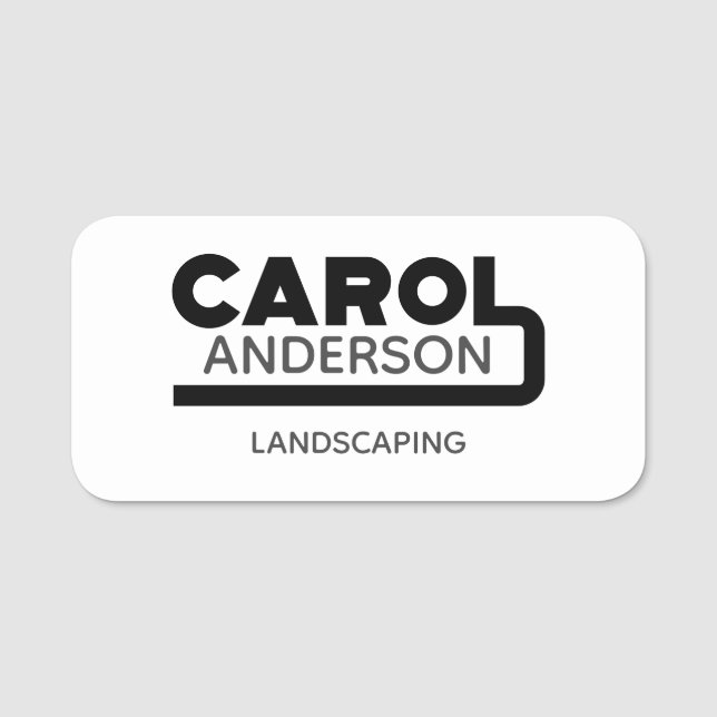 Etiqueta de nombre de carol (Anverso)