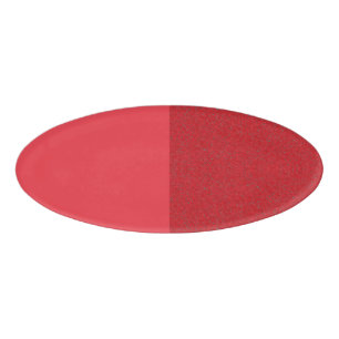 Etiqueta de nombre de color rojo de tomate de medi