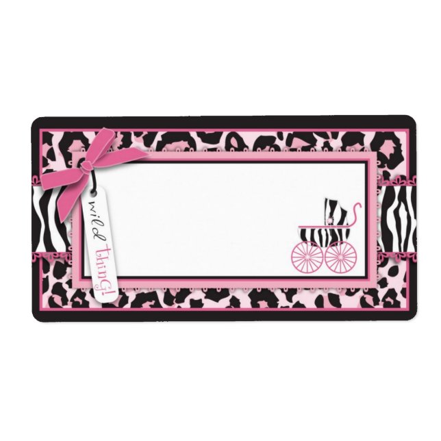 Etiqueta de nombre de cosa silvestre (Frente)