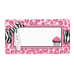 Etiqueta de nombre de CP de torta silvestre