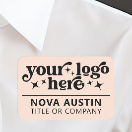 Etiqueta de nombre de empresa de Personalizado gra