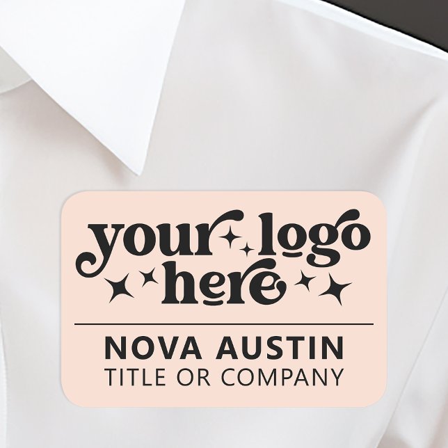 Etiqueta de nombre de empresa de Personalizado gra (Subido por el creador)