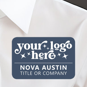 Etiqueta de nombre de empresa de Personalizado gra