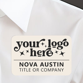 Etiqueta de nombre de empresa de Personalizado gra