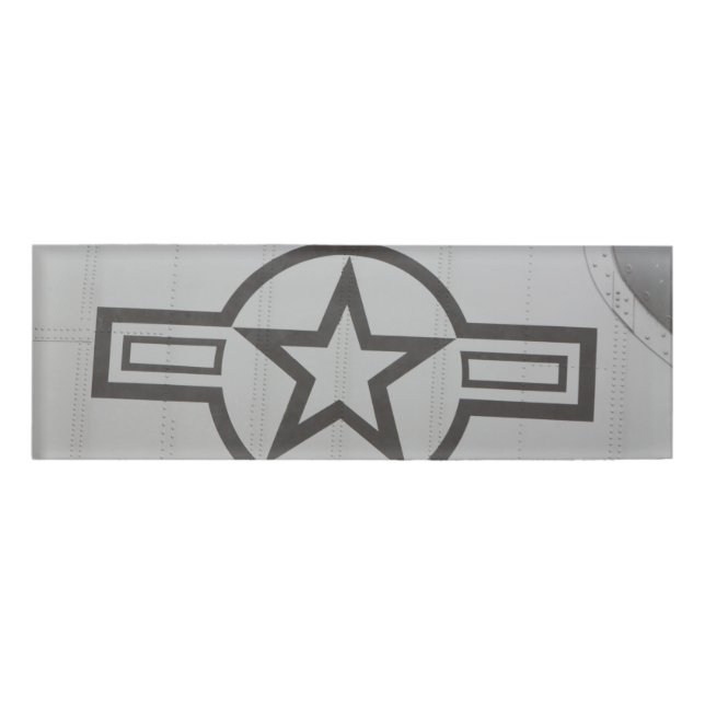 Etiqueta de nombre de estrella militar (Anverso)