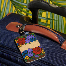 Etiqueta de nombre de flor