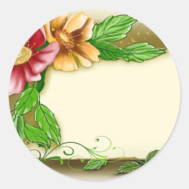 Etiqueta de nombre de flores (Anverso)