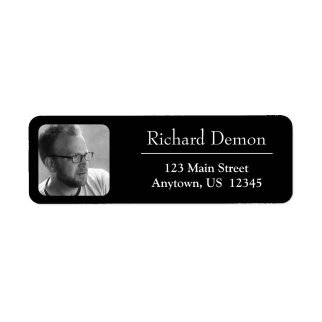 Etiqueta de nombre de foto (Frente)