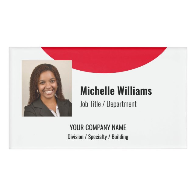 Etiqueta de nombre de foto de evento especial (Anverso)