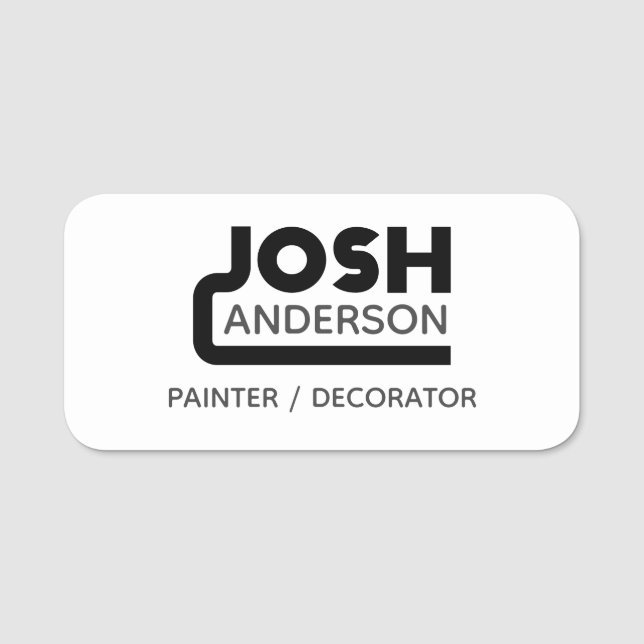 Etiqueta de nombre de Josh (Anverso)