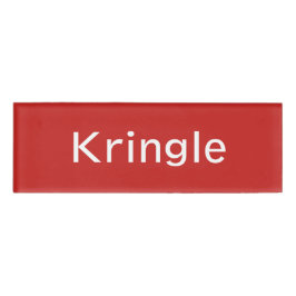 Etiqueta de nombre de Kringle