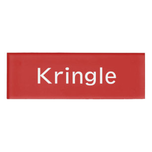 Etiqueta de nombre de Kringle