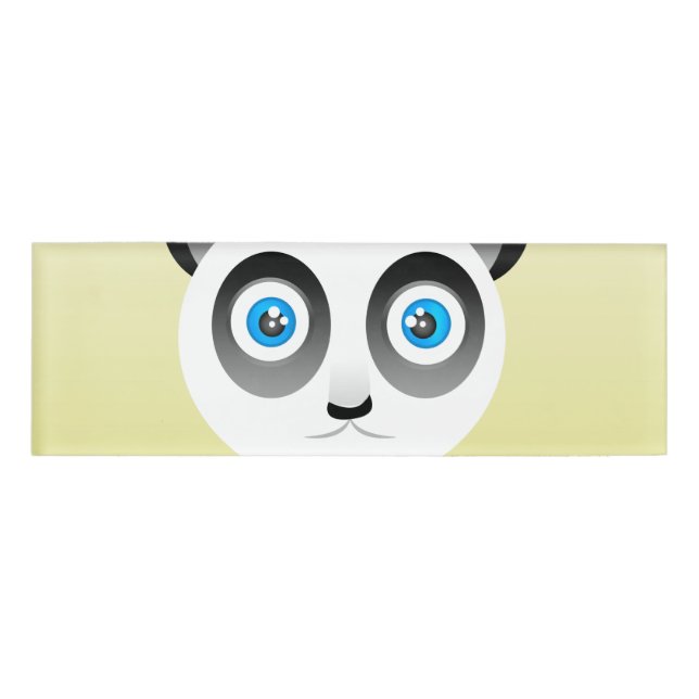 Etiqueta de nombre de panda (Anverso)