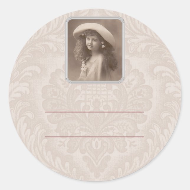 Etiqueta de nombre de pegatina etiqueta Nostalgia  (Anverso)