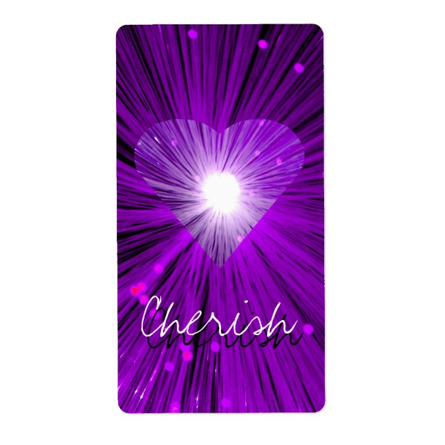 Etiqueta de 'Nombre' de Purple Heart (Frente)