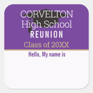 Etiqueta de nombre de reunión de clase mate person