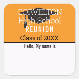 Etiqueta de nombre de reunión de clase mate person